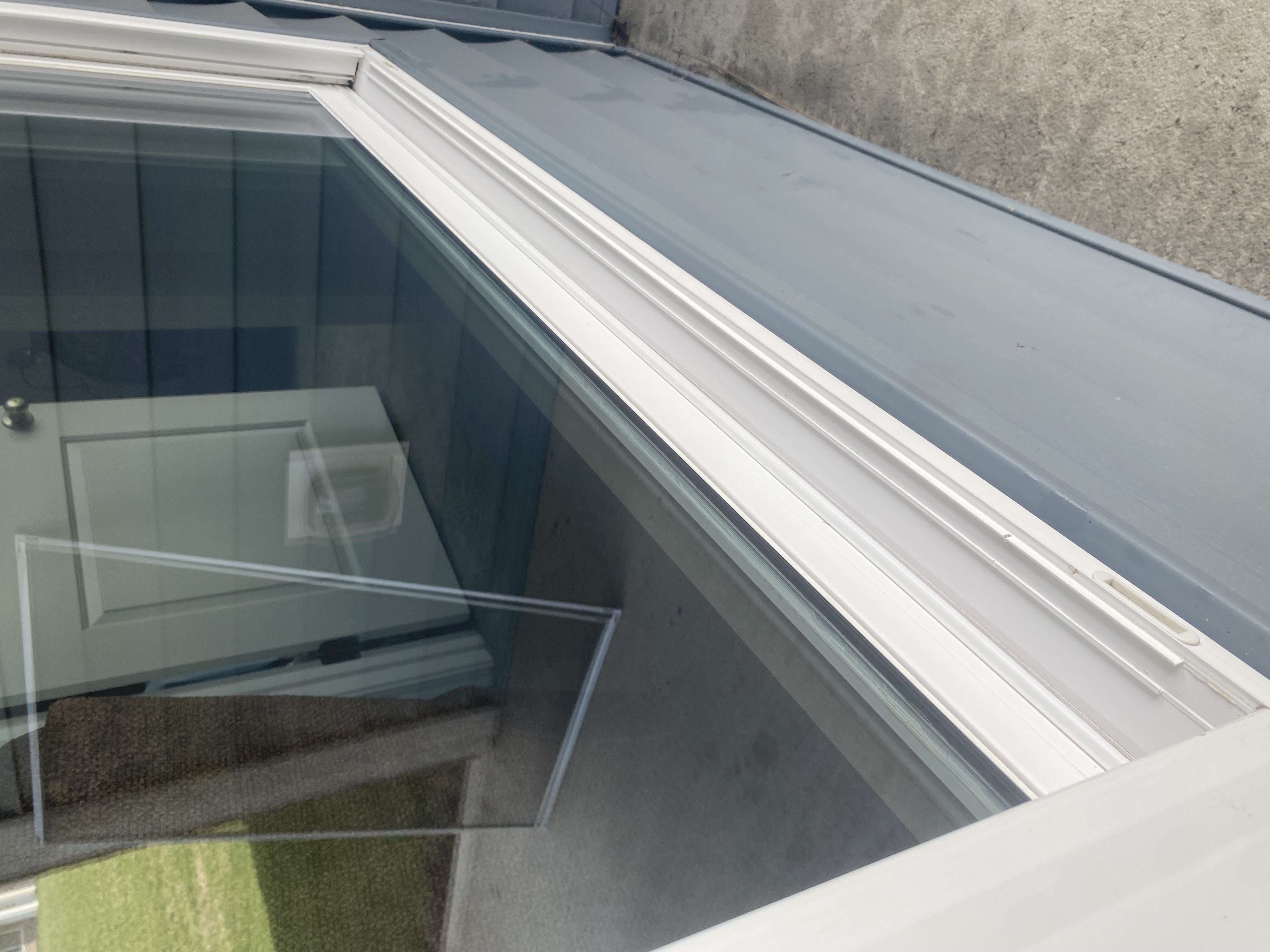 After window cleaning — clean window tracks and sills at a Springboro, OH home